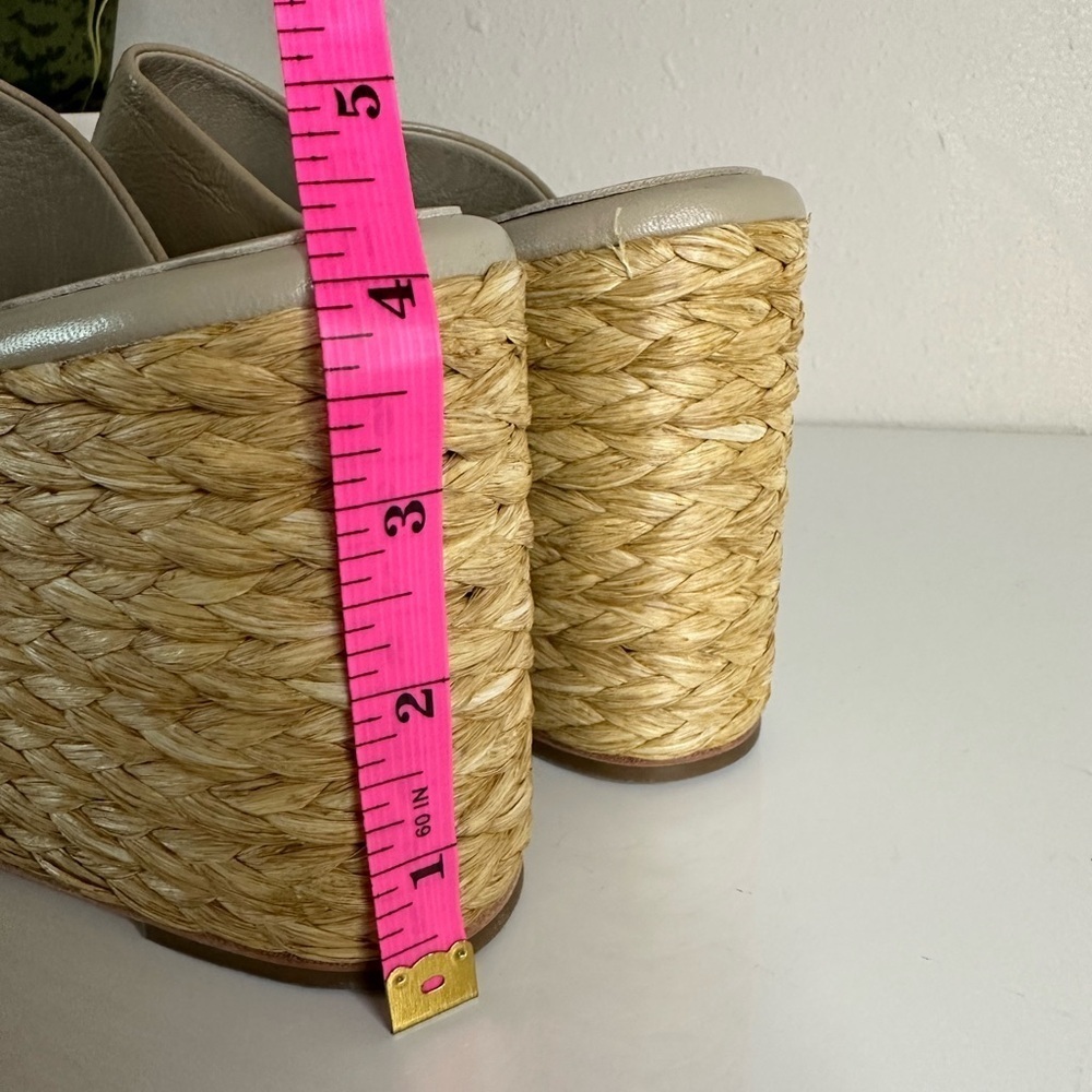 Paloma Barcelo Tan Woven Wedges - Picture 9 of 14